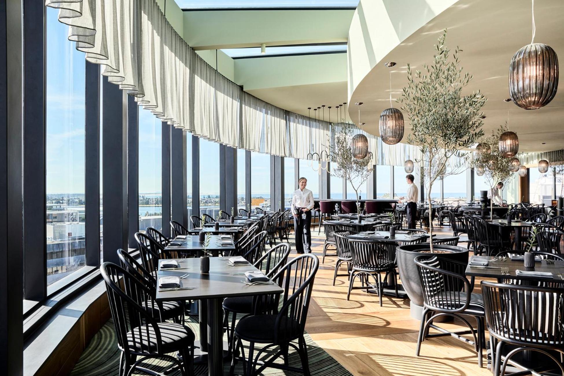 Готель Crystalbrook Kingsley Ньюкасл Екстер'єр фото Restaurant